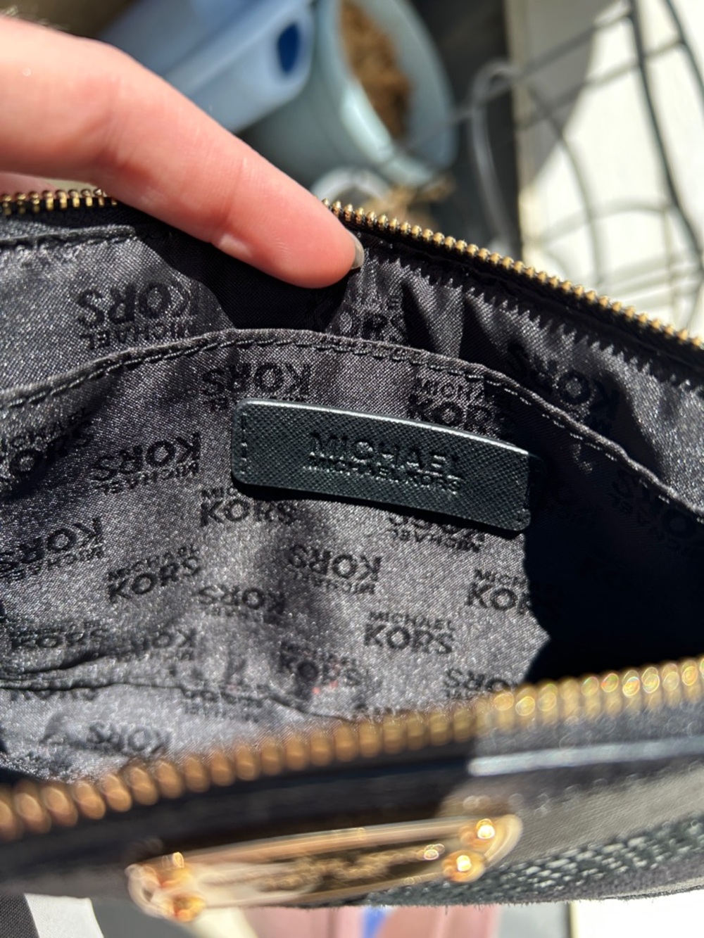 Jet Set Snake Saffiano Suede Wristlet - Picture 6 of 12